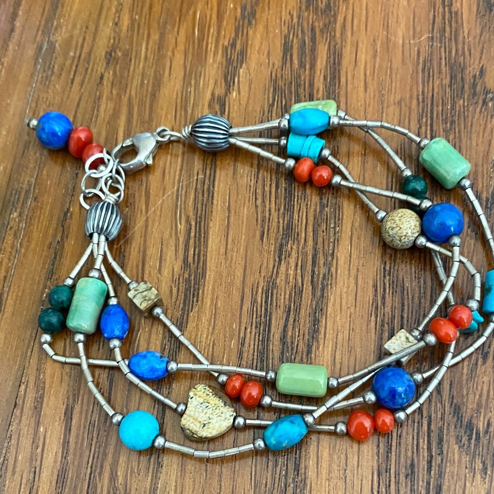 SILPADA Liquid Sterling, Genuine Stone Bracelet